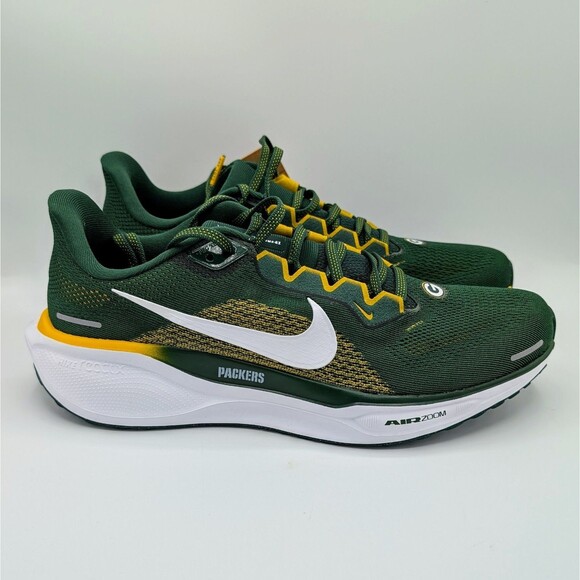 Nike Air Zoom Pegasus 41 Green Bay Packers Running Shoes FZ5090-300 Men's  9 - Picture 1 of 7